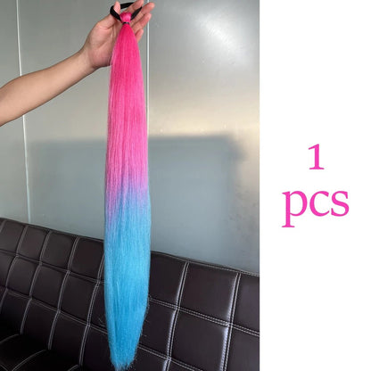 Synthetic Colorful Ponytail Extensions. - Nitoo Store