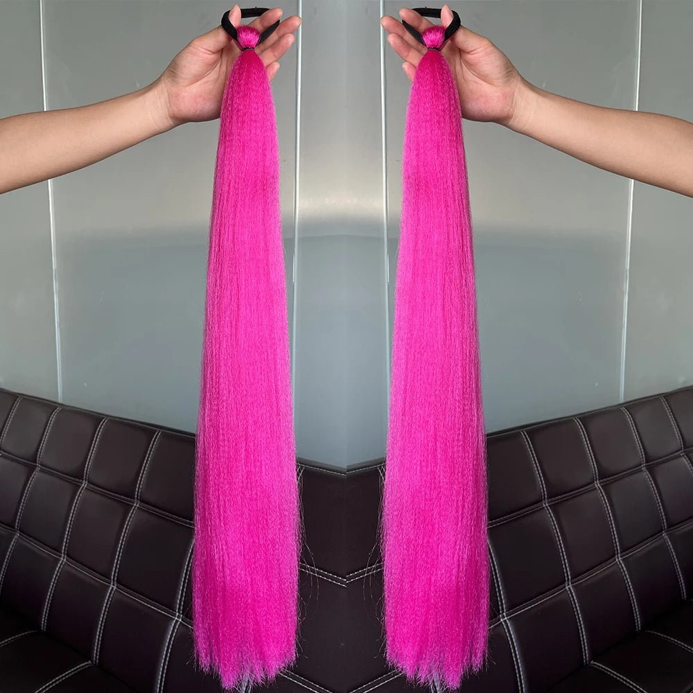 Synthetic Colorful Ponytail Extensions. - Nitoo Store