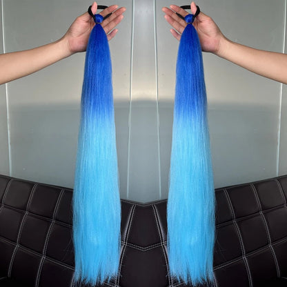 Synthetic Colorful Ponytail Extensions. - Nitoo Store