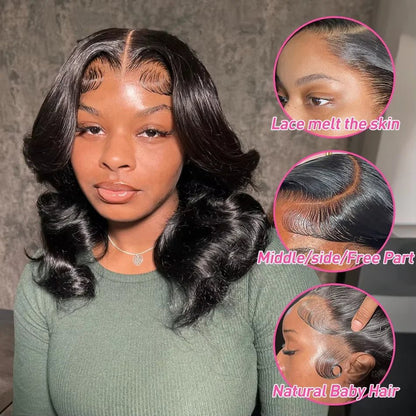 VoluLuxe™ 250% Density Body Wave Bob Wig, Glueless Human Hair Perfection - Nitoo Store